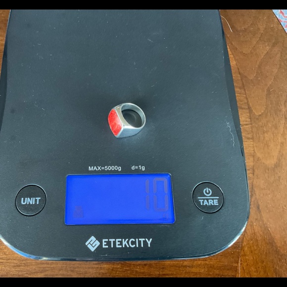 PEYOTE BIRD Sterling Silver Spiny Oyster Vintage Ring. Signed Piece PB 925 - Picture 7 of 7